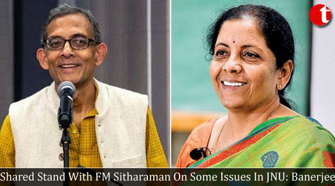 Shared stand with FM Sitharaman on some issues in JNU: Banerjee