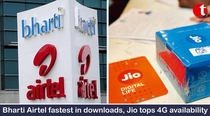 Bharti Airtel fastest in downloads, Jio tops 4G availability