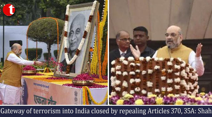 Gateway of terrorism into India closed by repealing Articles 370, 35A: Shah
