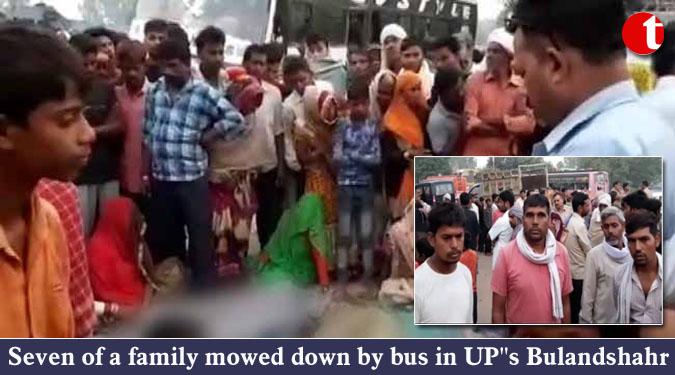 Seven of a family mowed down by bus in UP''s Bulandshahr