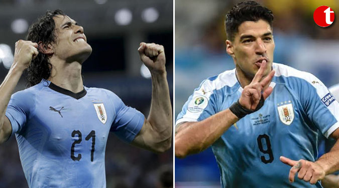 Cavani, Suarez earn Uruguay recall for friendlies