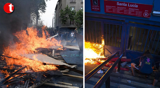 41 subway stations damaged during protests in Chile