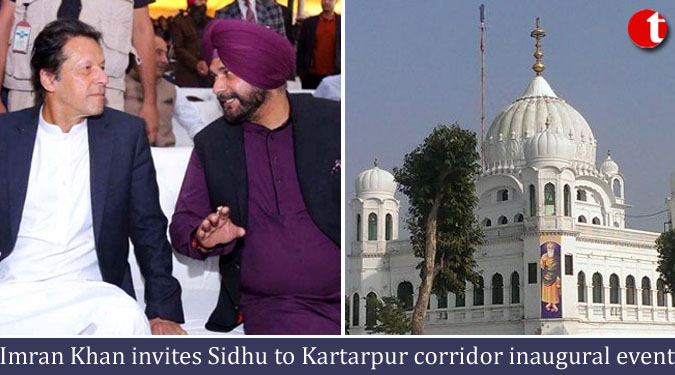 Imran Khan invites Sidhu to Kartarpur corridor inaugural event