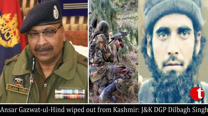 Ansar Gazwat-ul-Hind wiped out from Kashmir: J&K DGP Dilbagh Singh