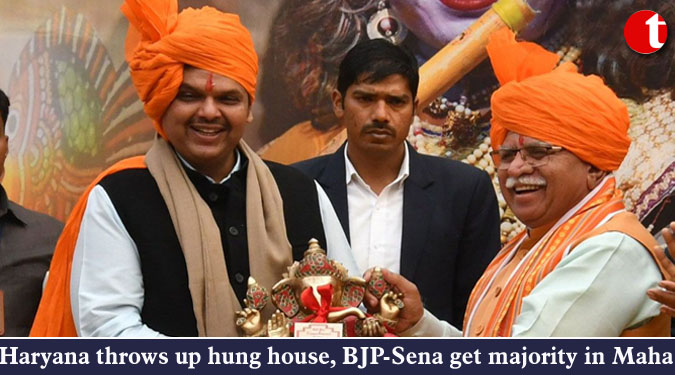 Haryana throws up hung house, BJP-Sena get majority in Maharashtra
