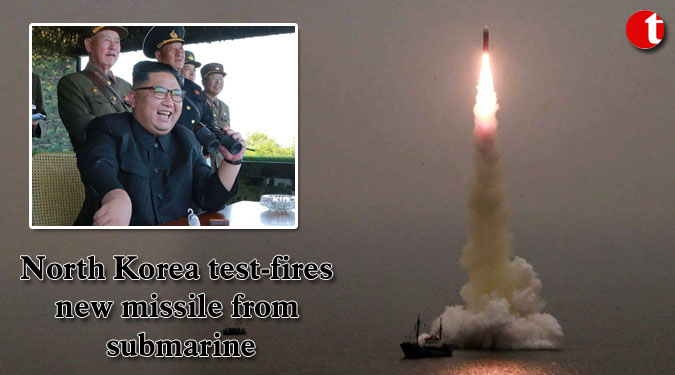 North Korea test-fires new missile from submarine