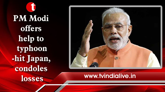 PM Modi offers help to typhoon-hit Japan, condoles losses