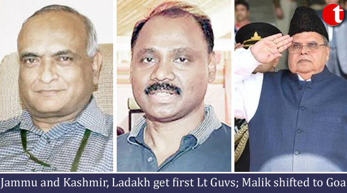 Jammu and Kashmir, Ladakh get first Lt Guvs; Malik shifted to Goa