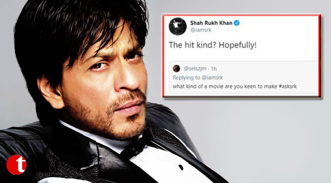 Shah Rukh Khan keen on making a 'hit kind' of film