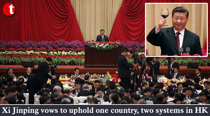 Xi Jinping vows to uphold one country, two systems in HK