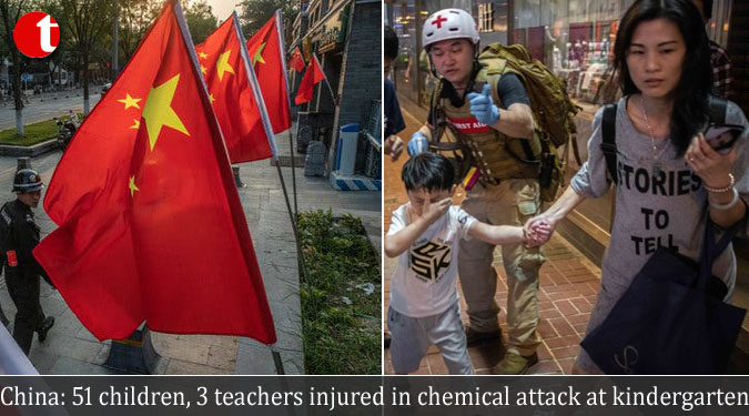 China: 51 children, 3 teachers injured in chemical attack at kindergarten