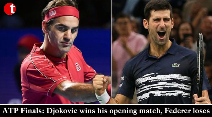 ATP Finals: Djokovic wins his opening match, Federer loses