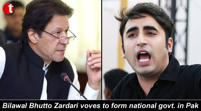 Bilawal Bhutto Zardari voves to form national govt. in Pak