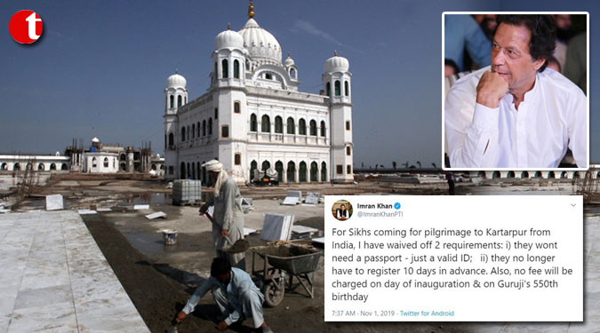 Sikhs to Kartarpur won't need passport: Imran Khan