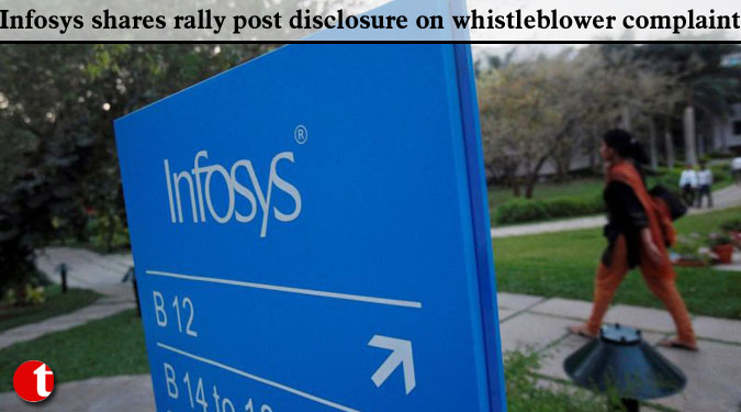 Infosys shares rally post disclosure on whistleblower complaint