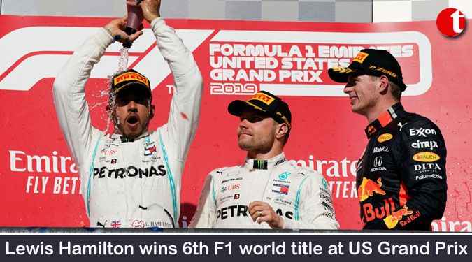 Lewis Hamilton wins 6th F1 world title at US Grand Prix