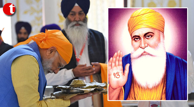 PM extends greetings on Guru Nanak Dev's birth anniversary
