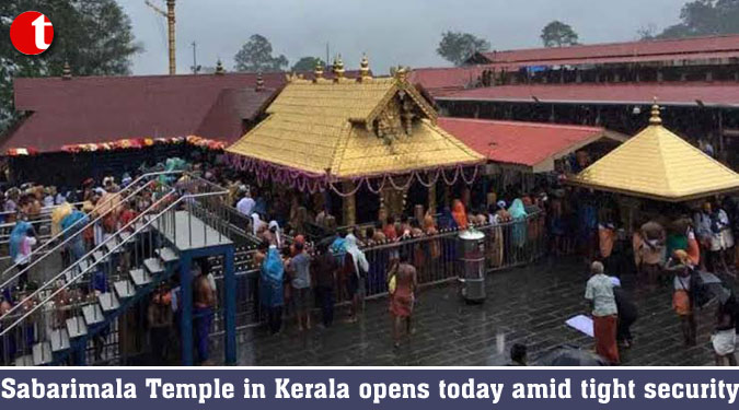 Sabarimala Temple in Kerala opens today amid tight security