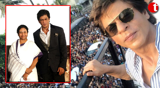 "My charming brother": Mamata's birthday message for Shah Rukh