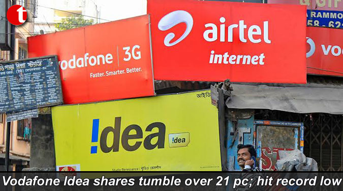 Vodafone Idea shares tumble over 21 pc; hit record low