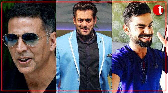 Virat Kohli, Akshay, Salman top Forbes India's 2019 Celebrity 100 list