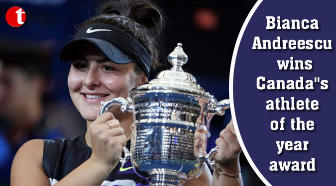 Bianca Andreescu wins Canada”s athlete of the year award