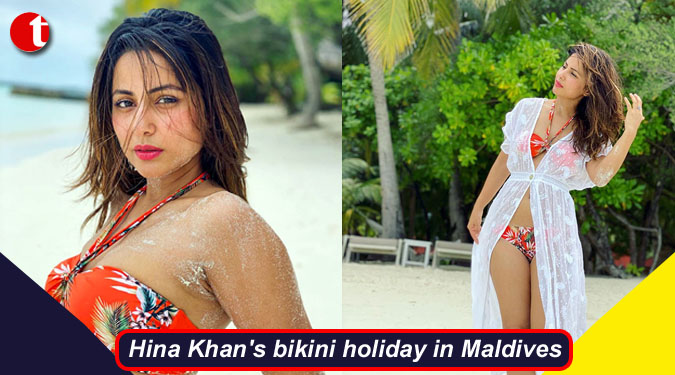 Hina Khan's bikini holiday in Maldives