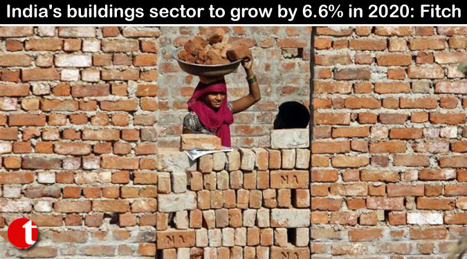 India’s buildings sector to grow by 6.6% in 2020: Fitch