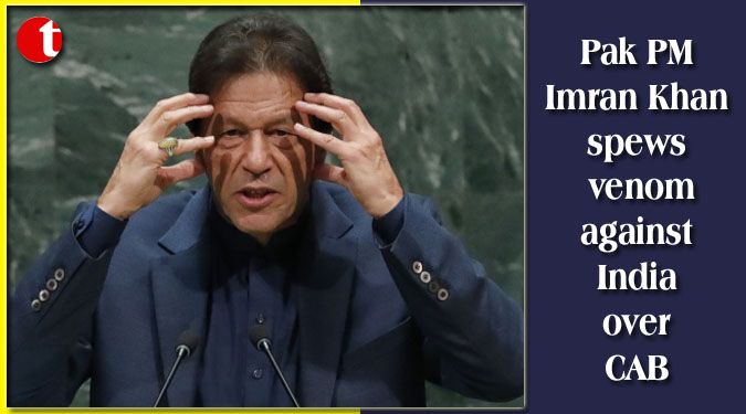 Pak PM Imran Khan spews venom against India over CAB