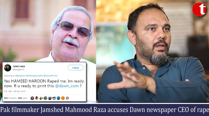 Pak filmmaker Jamshed Mahmood Raza accuses Dawn newspaper CEO of rape