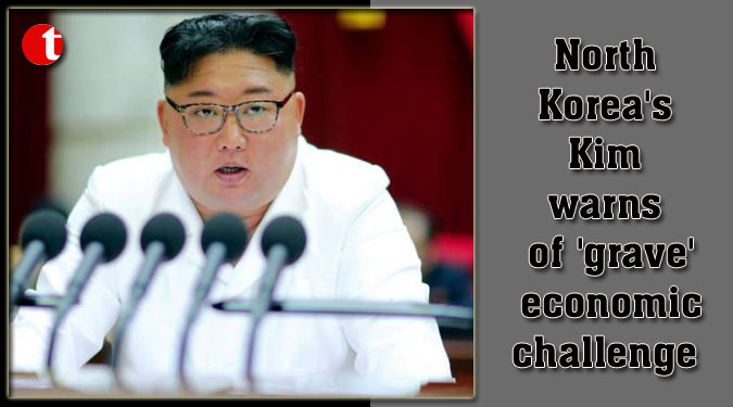 North Korea's Kim warns of 'grave' economic challenge