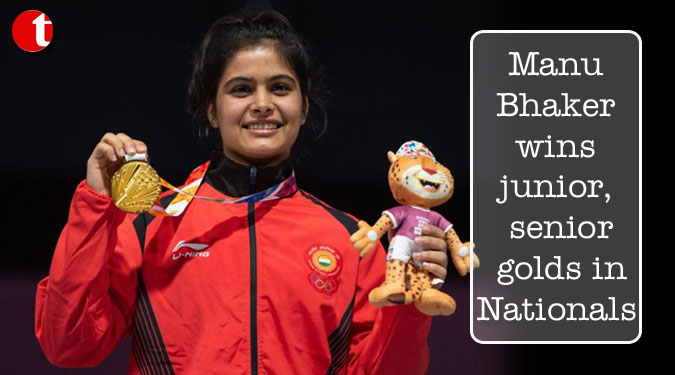 Manu Bhaker wins junior, senior golds in Nationals