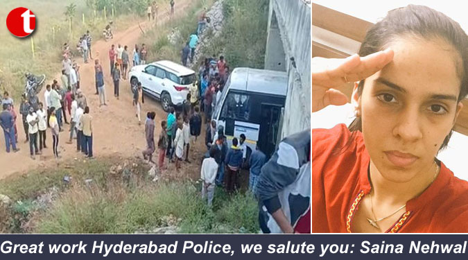 Great work Hyderabad Police, we salute you: Saina Nehwal