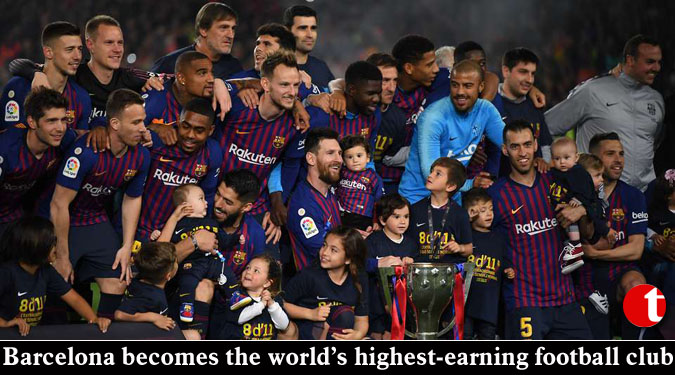 Barcelona becomes the world’s highest-earning football club