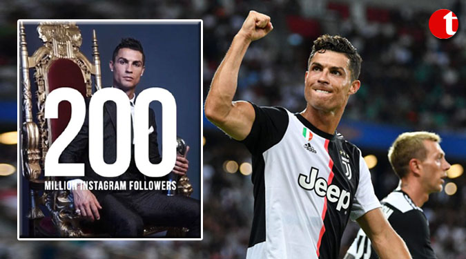 Cristiano Ronaldo 1st to top 200mn followers on Instagram