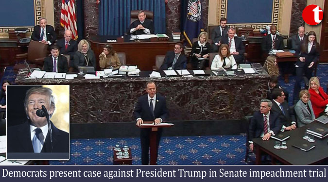 Democrats present case against President Trump in Senate impeachment trial