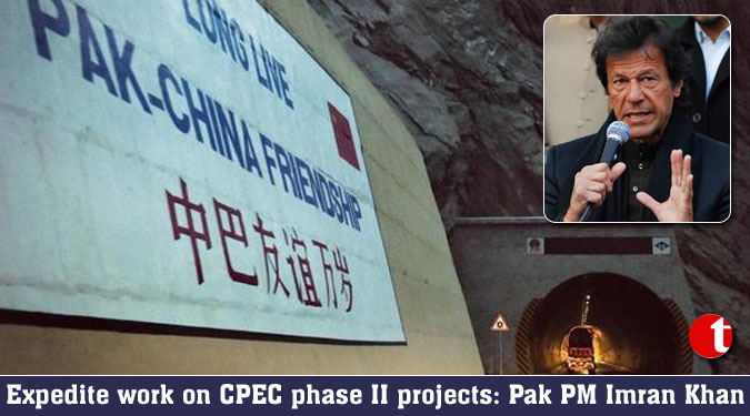 Expedite work on CPEC phase II projects: Pak PM Imran Khan