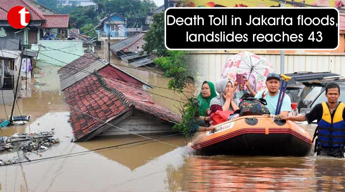 Death Toll in Jakarta floods, landslides reaches 43