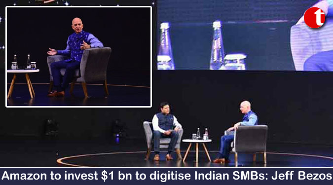 Amazon to invest $1 bn to digitise Indian SMBs: Jeff Bezos