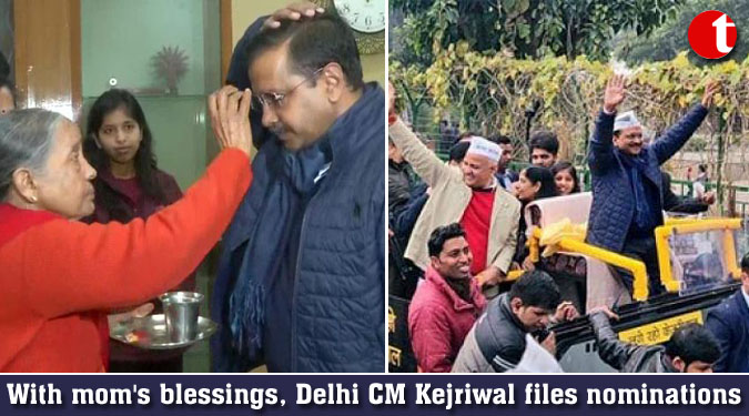 With mom's blessings, Delhi CM Kejriwal files nominations