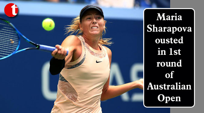 Maria Sharapova ousted in 1st round of Australian Open
