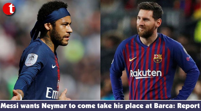 Messi wants Neymar to come take his place at Barca: Report