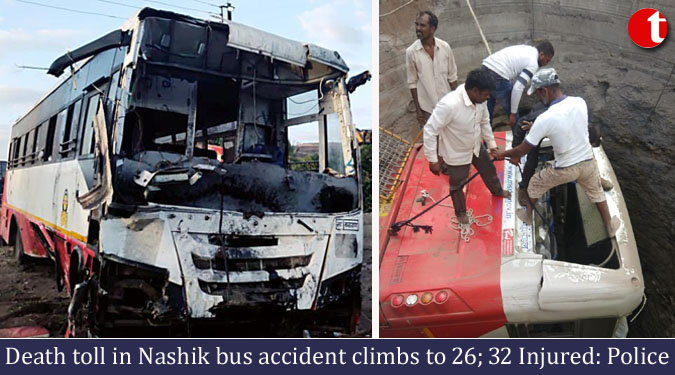 Death toll in Nashik bus accident climbs to 26; 32 Injured: Police