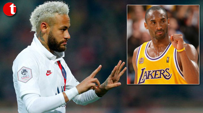 Neymar pays tribute to Kobe Bryant in PSG's win over Lille