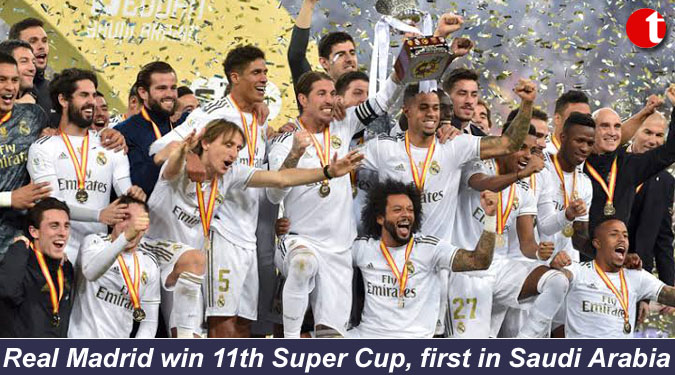 Real Madrid win 11th Super Cup, first in Saudi Arabia