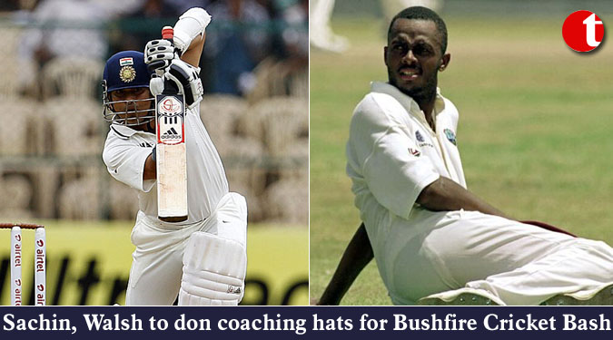 Sachin, Walsh to don coaching hats for Bushfire Cricket Bash