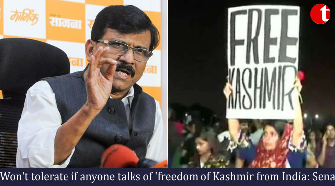 Won't tolerate if anyone talks of 'freedom of Kashmir from India: Sena