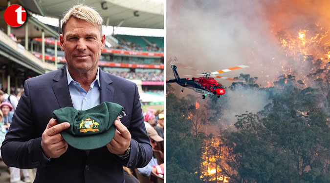 Warne”s Baggy Green fetches over A$1m for bushfires aid