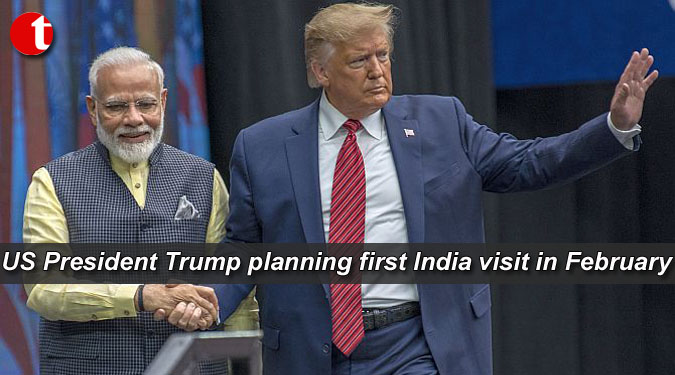 US President Trump planning first India visit in February