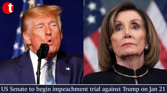 US Senate to begin impeachment trial against Trump on Jan 21